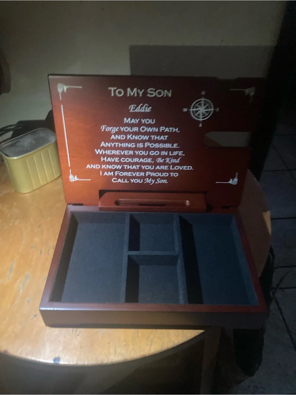 Wooden Serving Tray - Warm Chestnut Finish